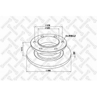 85-00700-SX STELLOX Гальмівний диск