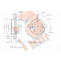 78RBD20023 R BRAKE Гальмівний диск