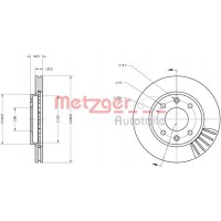 6110173 METZGER Гальмівний диск