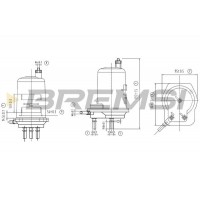 FE0060 BREMSI Паливний фільтр