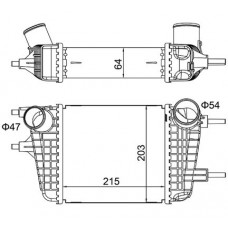 Интеркулер HART 630 305