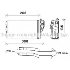 PEA6397 AVA QUALITY COOLING Теплообмінник обігрів салону