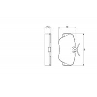 0 986 490 550 BOSCH КомплеК т гальмівних колодок, дискове гальмо