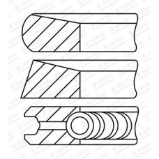 08-448600-00 GOETZE ENGINE Комплект поршневих кілець
