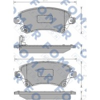 FO 908981 FOMAR Friction КомплеК т гальмівних колодок, дискове гальмо