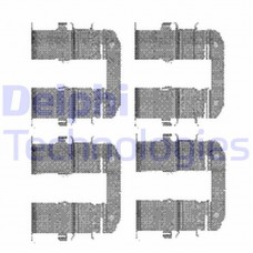 LX0482 DELPHI Комплектуючі колодки дискового гальма