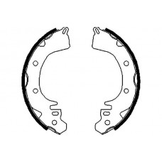 KBS-6417 KAVO PARTS Комплект гальмівних колодок