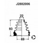 J2882006 NIPPARTS Комплект пыльника, Привідний вал