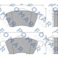 FO 647781 FOMAR Friction КомплеК т гальмівних колодок, дискове гальмо