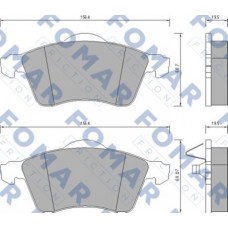 FO 647781 FOMAR Friction КомплеК т гальмівних колодок, дискове гальмо