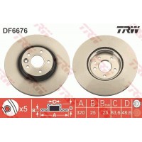 DF6676S TRW Гальмівний диск