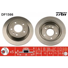 DF1566 TRW Гальмівний диск