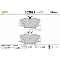 302091 VALEO Комплект гальмівних колодок дисковий гальм