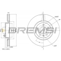 CD8693V BREMSI Гальмівний диск