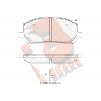 RB1705 R BRAKE Комплект гальмівних колодок дисковий гальм