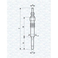 062900006304 MAGNETI MARELLI Свічка розжарювання