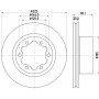 8DD 355 132-201 HELLA PAGID Гальмівний диск