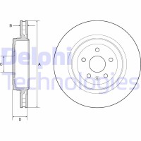 BG9221C DELPHI Гальмівний диск