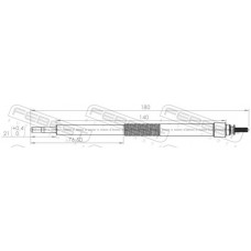 02642-003 FEBEST Свічка розжарювання