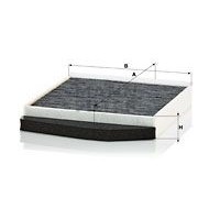 CUK 2855/1 MANN-FILTER Фільтр повітря у внутрішньому просторі