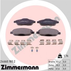24660.180.2 ZIMMERMANN Комплект гальмівних колодок дисковий гальм
