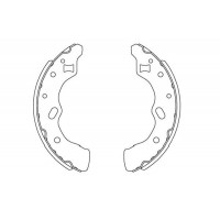 KBS-5406 KAVO PARTS Комплект гальмівних колодок