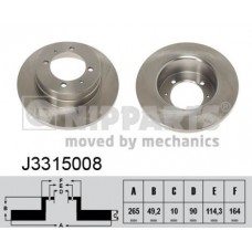 J3315008 NIPPARTS Гальмівний диск
