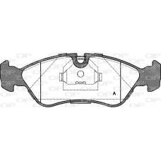 BPA0286.30 OPEN PARTS Комплект гальмівних колодок дисковий гальм