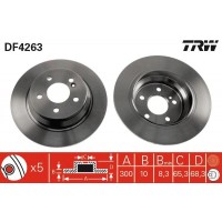 DF4263 TRW Гальмівний диск