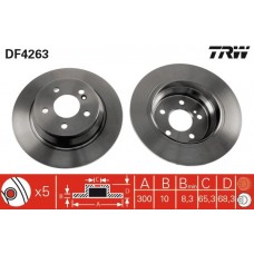 DF4263 TRW Гальмівний диск