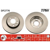 DF2776 TRW Гальмівний диск