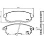 8DB 355 016-381 HELLA Комплект гальмівних колодок, дискове гальмо