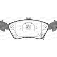BPA0676.02 OPEN PARTS Комплект гальмівних колодок дисковий гальм