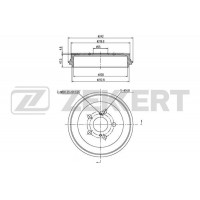 BS-5584 ZEKKERT Гальмівний барабан