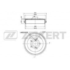 BS-5584 ZEKKERT Гальмівний барабан
