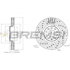 CD7422V BREMSI Гальмівний диск
