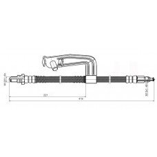 NBH6025 NATIONAL Гальмівний шланг