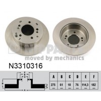 N3310316 NIPPARTS Гальмівний диск