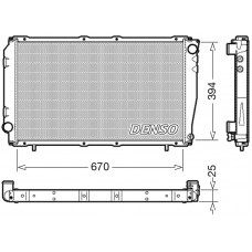 DRM36016 DENSO Радіатор охолодження двигуна