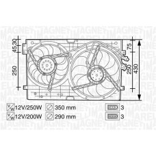069422258010 MAGNETI MARELLI Вентилятор охолодження двигуна