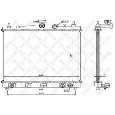 10-25190-SX STELLOX Радіатор охолодження двигуна