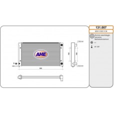 131.007 AHE Радіатор охолодження двигуна