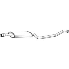 283-689 BOSAL Середній глушник вихлопних газів