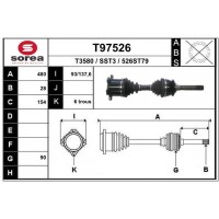 T97526 EAI Привідний вал