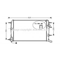 RTA2616 AVA QUALITY COOLING Радіатор охолодження двигуна