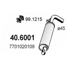 40.6001 ASSO Середній глушник вихлопних газів