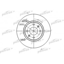 PBD2796 PATRON Гальмівний диск