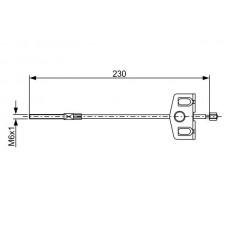 1 987 482 629 BOSCH Тросик, cтояночный тормоз