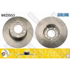 6025553 GIRLING Гальмівний диск