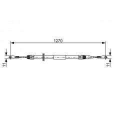 1 987 482 501 BOSCH Тросик, cтояночный тормоз